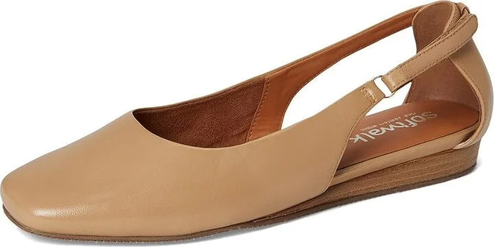 SoftWalk Venice Women's Flat Shoes Beige : 8 M (B), Leather - Image 5
