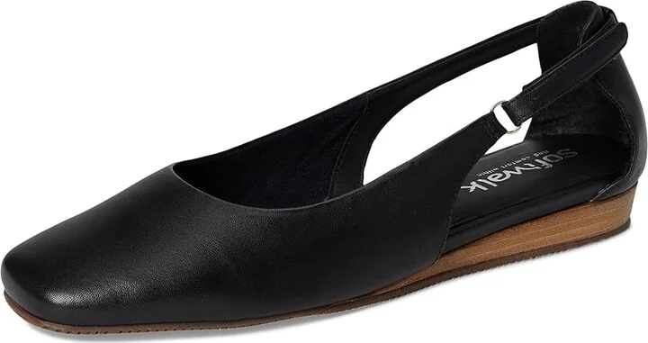 SoftWalk Venice Women's Flat Shoes Black : 8.5 M (B), Leather - Image 5