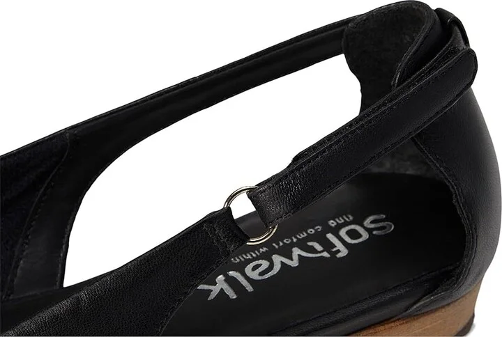 SoftWalk Venice Women's Flat Shoes Black : 8.5 M (B), Leather - Image 7