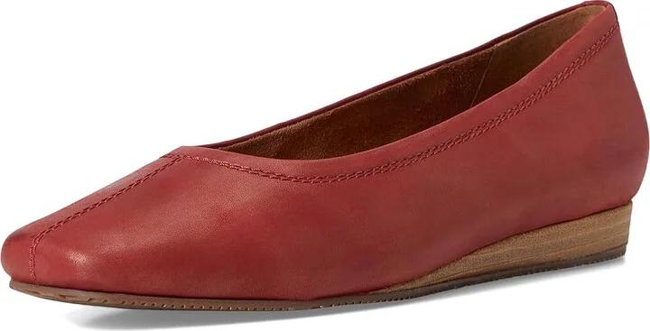 SoftWalk Vera Cruz Women's Flat Shoes Dark Red Pearl : 6.5 W (D), Leather - Image 5