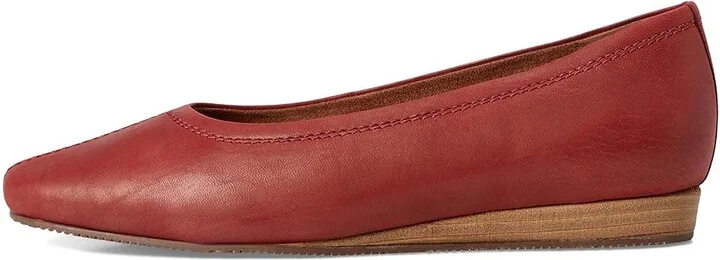 SoftWalk Vera Cruz Women's Flat Shoes Dark Red Pearl : 6.5 W (D), Leather - Image 6
