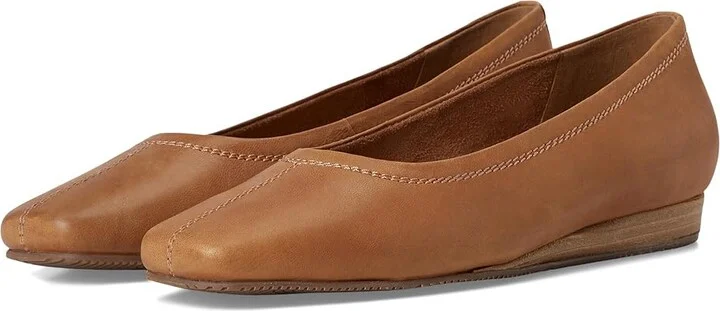 SoftWalk Vera Cruz Women's Flat Shoes Tan Pearl : 8 N (A), Leather