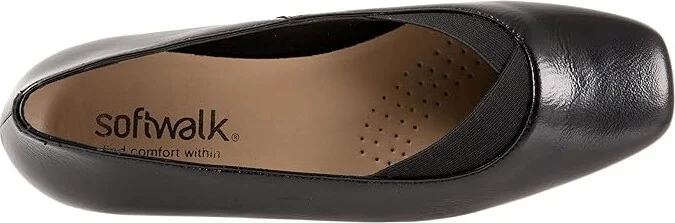 SoftWalk Vianna Women's Shoes Black Patent : 7.5 W (D), Leather - Image 2