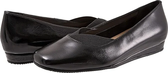 SoftWalk Vianna Women's Shoes Black Patent : 7.5 W (D), Leather