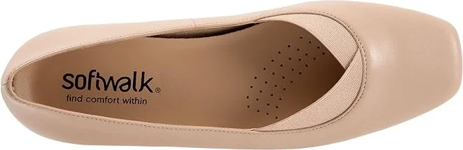 SoftWalk Vianna Women's Shoes Nude : 5 M (B), Leather - Image 2