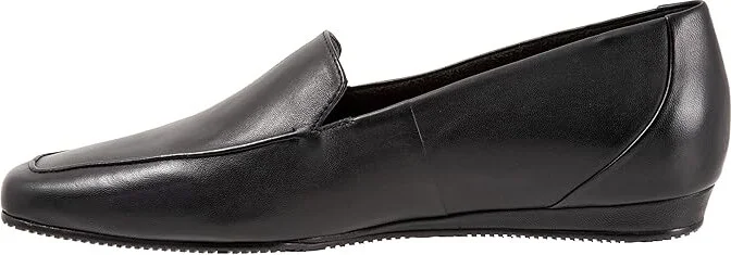 SoftWalk Vista Women's Flat Shoes Black : 8.5 M (B), Nubuck - Image 6