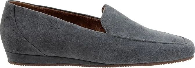 SoftWalk Vista Women's Flat Shoes Smoke Suede : 10 W (D), Nubuck - Image 7