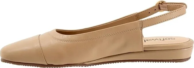 SoftWalk Vittoria Women's Flat Shoes Nude : 8 N (AA), Leather - Image 4