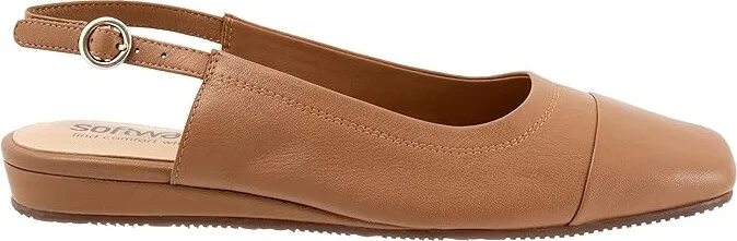 SoftWalk Vittoria Women's Flat Shoes Tan : 9 M (B), Leather - Image 7
