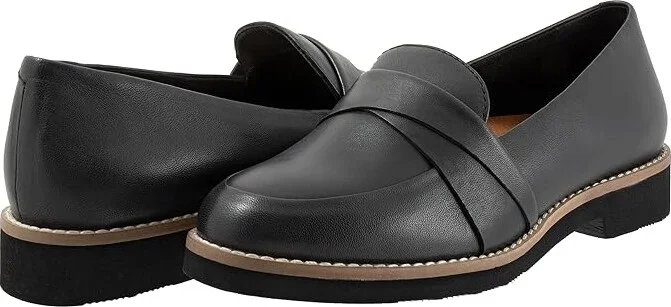 SoftWalk Walsh Women's Flat Shoes Black : 10 WW (EE)
