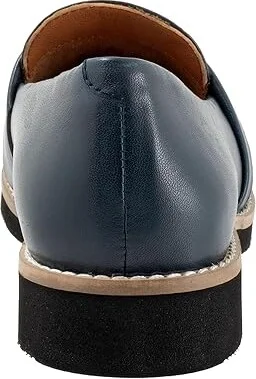 SoftWalk Walsh Women's Flat Shoes Navy : 9 N (AA) - Image 4