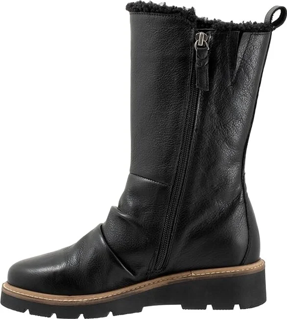 SoftWalk Warner Women's Boots Black : 8.5 N (AA), Leather/Suede - Image 6