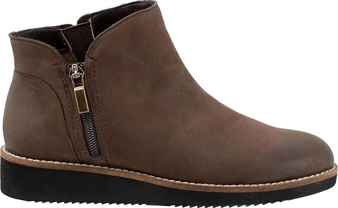 SoftWalk Wesley Women's Boots Dark Brown Nubuck : 9 W (D), Leather - Image 7