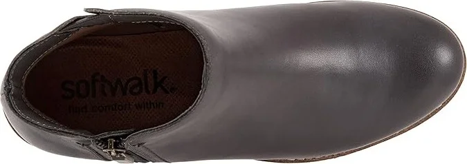 SoftWalk Wesley Women's Boots Dark Grey : 6 M (B), Suede/Leather - Image 2