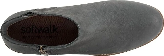 SoftWalk Wesley Women's Boots Smoke Nubuck : 6 W (D), Leather - Image 2