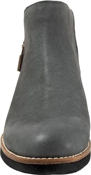 SoftWalk Wesley Women's Boots Smoke Nubuck : 6 W (D), Leather - Image 5