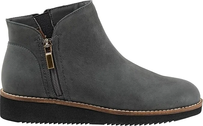 SoftWalk Wesley Women's Boots Smoke Nubuck : 6 W (D), Leather - Image 7