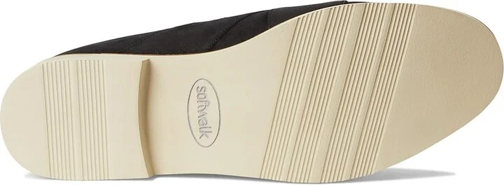 SoftWalk Wessex Women's Flat Shoes Black Nubuck : 5 M (B), Leather - Image 3