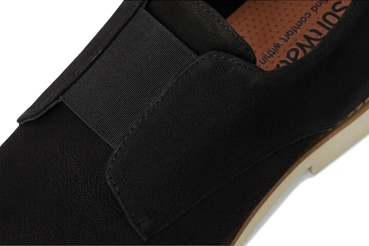 SoftWalk Wexford Women's Flat Shoes Black Nubuck : 6 W (E), Leather - Image 7