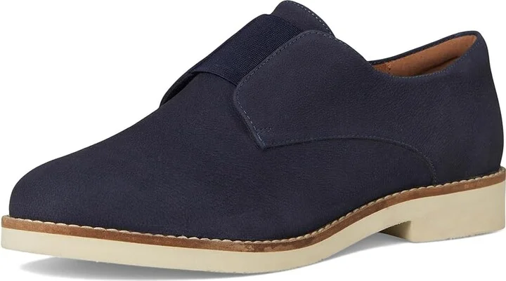 SoftWalk Wexford Women's Flat Shoes Navy Nubuck : 11 N (A), Leather - Image 5