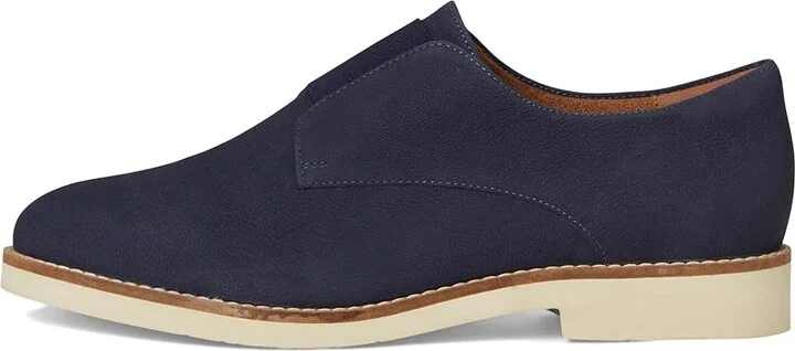 SoftWalk Wexford Women's Flat Shoes Navy Nubuck : 11 N (A), Leather - Image 6