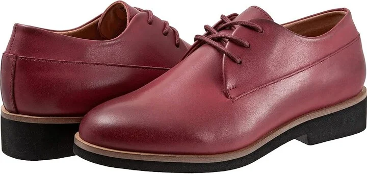 SoftWalk Whitby Women's Shoes Dark Red : 6.5 W (D), Leather