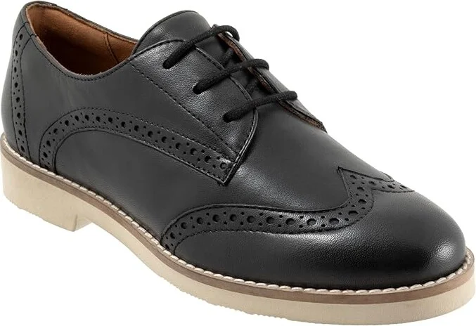SoftWalk Willet Women's Flat Shoes Black : 8 M (B), Leather - Image 5