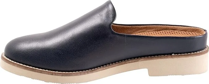 SoftWalk Wolcott II Women's Flat Shoes Navy : 6 W (D), Leather/Synthetic - Image 6