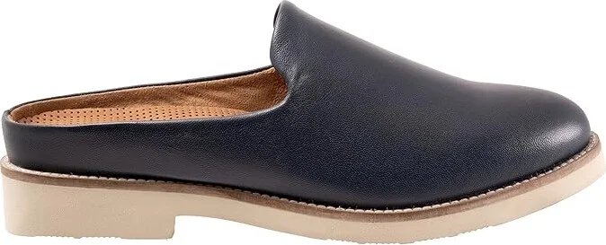 SoftWalk Wolcott II Women's Flat Shoes Navy : 6 W (D), Leather/Synthetic - Image 7