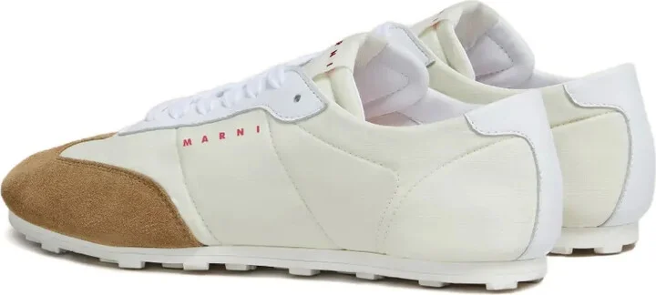 Softy Soccer suede-detail leather sneakers - Image 3