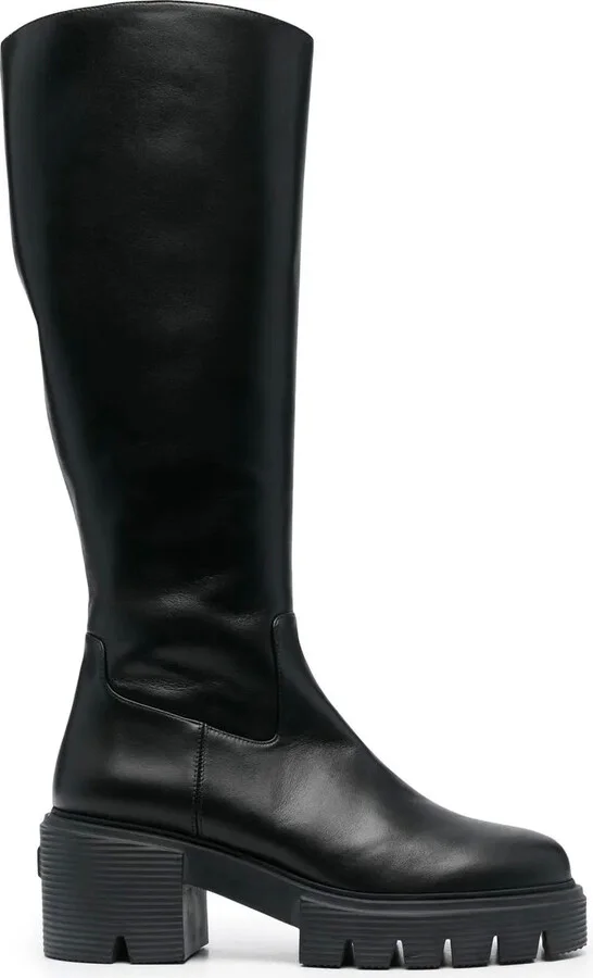 Soho calf-length leather boots