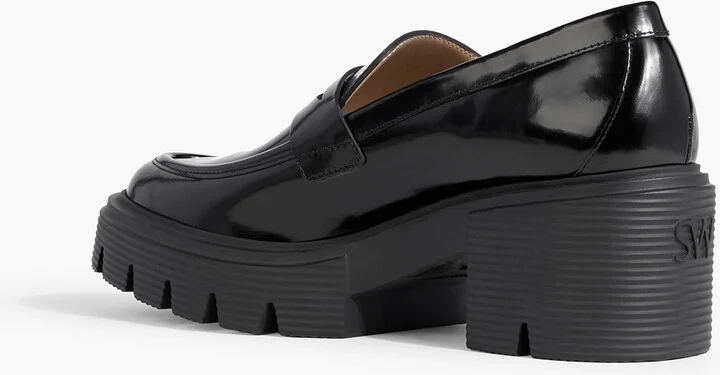 Soho glossed-leather platform loafers - Image 3