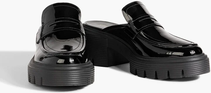 Soho patent-leather mules - Image 2