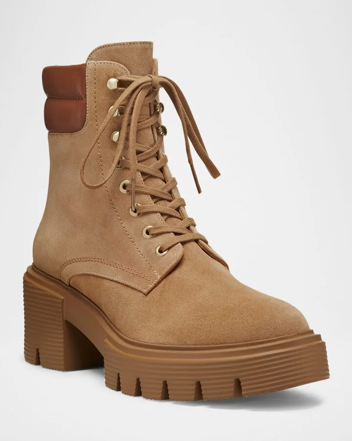 Soho Suede Lace-Up Booties - Image 2