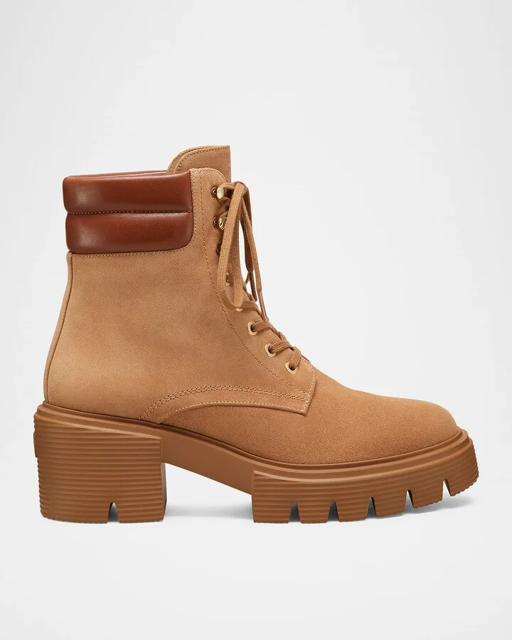 Soho Suede Lace-Up Booties