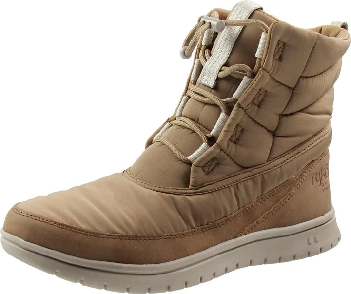 SOLACE Womens Lace-Up Manmade Winter & Snow Boots
