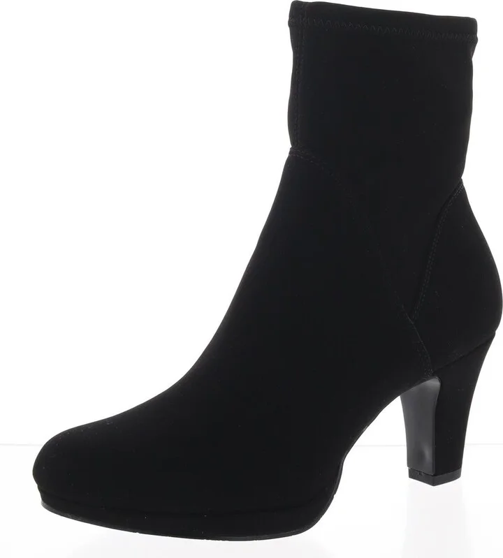 solana Womens Zip Up Round Toe Ankle Boots