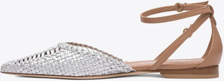 Solange Braided Leather Ballet Flats - Image 2