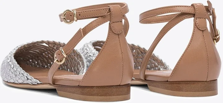 Solange Braided Leather Ballet Flats - Image 3