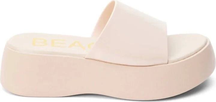 Solar Platform Sandals In Nude