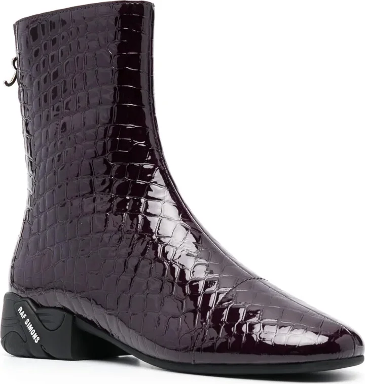 Solaris mock-croc ankle boots - Image 2