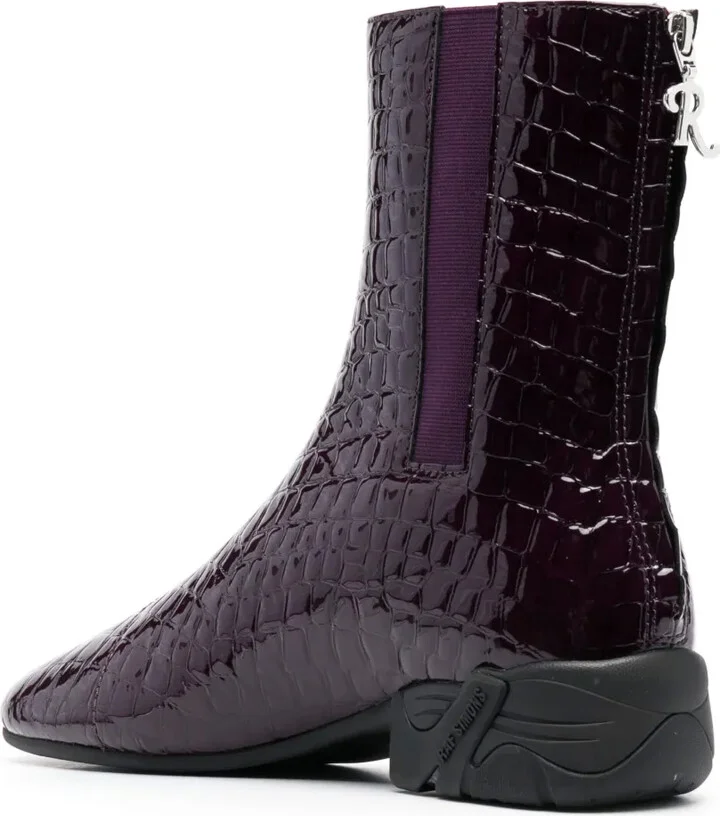 Solaris mock-croc ankle boots - Image 3