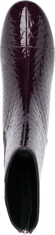 Solaris mock-croc ankle boots - Image 4