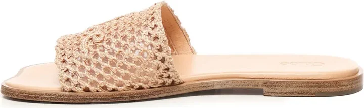 Soleil embroidered woven sandals - Image 3