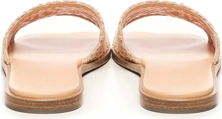 Soleil embroidered woven sandals - Image 4