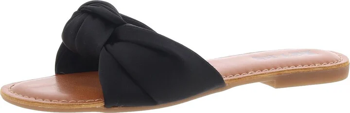 SOLEIL Womens Bow Slide Sandals