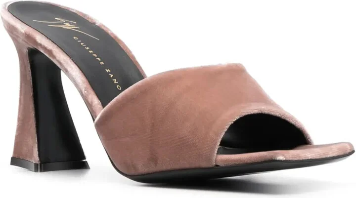 Solhene 90mm velvet-effect sandals - Image 2