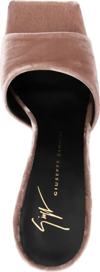 Solhene 90mm velvet-effect sandals - Image 4