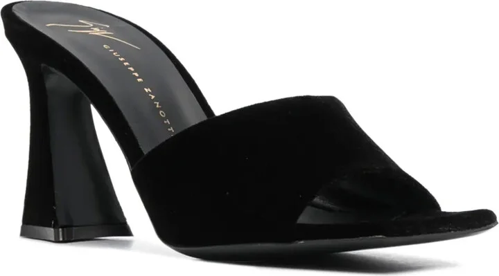 Solhene 90mm velvet-effect sandals - Image 2