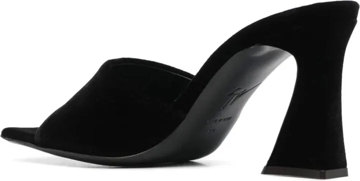 Solhene 90mm velvet-effect sandals - Image 3